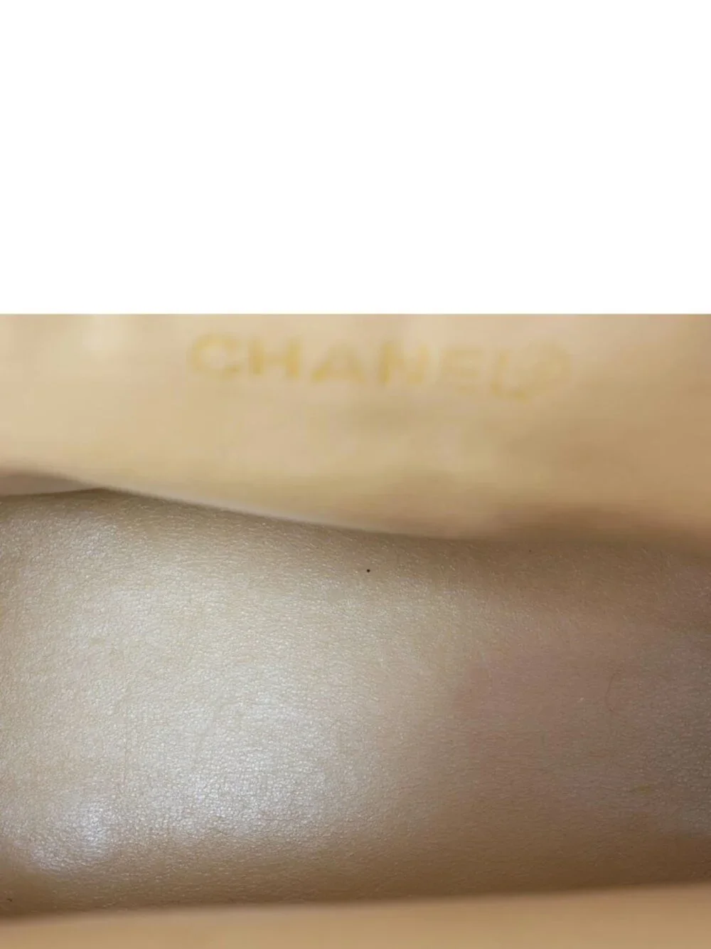 Chanel  Petite Timeless Quilted Caviar Leather Tote Bag Beige
